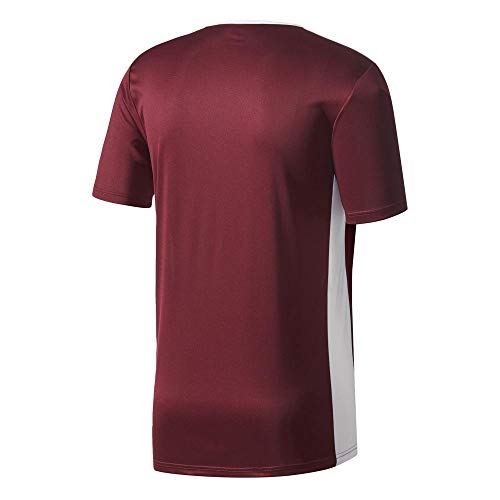 adidas Entrada 18 JSY T-Shirt, Hombre, Maroon/White, L adidas Entrada 18 JSY T-Shirt, Hombre, Maroon/White, L