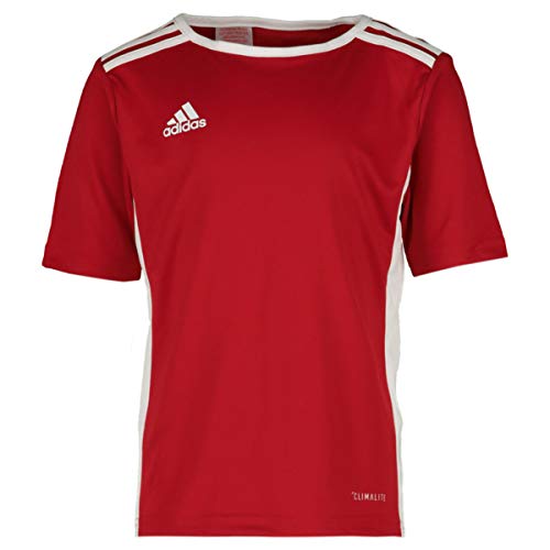 adidas Entrada 51 Camiseta de Fútbol para Hombre de Cuello Redondo en Contraste, Rojo (Power Red/White), M