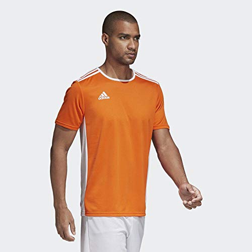 adidas Entrada 58 Camiseta de FĂștbol para Hombre de Cuello Redondo en Contraste, Naranja (Orange/White), M adidas Entrada 58 Camiseta de FĂștbol para Hombre de Cuello Redondo en Contraste, Naranja (Orange/White), M
