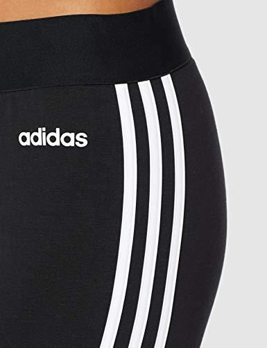 adidas Essentials 3 Bandas Tight Mallas, Mujer, Negro (Black/White), XS