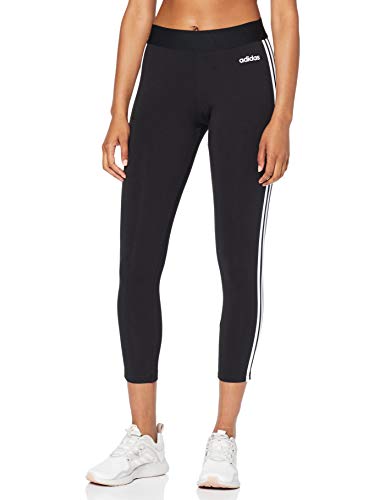 adidas Essentials 3 Bandas Tight Mallas, Mujer, Negro (Black/White), XS adidas Essentials 3 Bandas Tight Mallas, Mujer, Negro (Black/White), XS