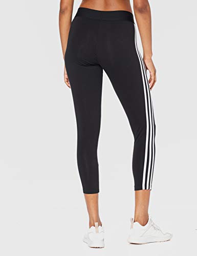 adidas Essentials 3 Bandas Tight Mallas, Mujer, Negro (Black/White), XS adidas Essentials 3 Bandas Tight Mallas, Mujer, Negro (Black/White), XS