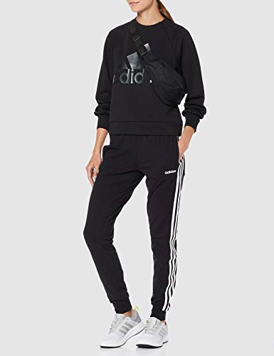 adidas Essentials 3-Stripes SPants W Pantalones de Deporte, Mujer, Negro (Black/White), XL adidas Essentials 3-Stripes SPants W Pantalones de Deporte, Mujer, Negro (Black/White), XL
