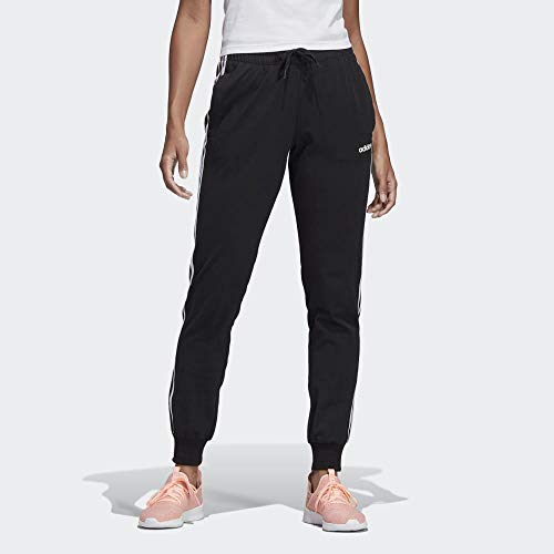 adidas Essentials 3-Stripes SPants W Pantalones de Deporte, Mujer, Negro (Black/White), XL adidas Essentials 3-Stripes SPants W Pantalones de Deporte, Mujer, Negro (Black/White), XL
