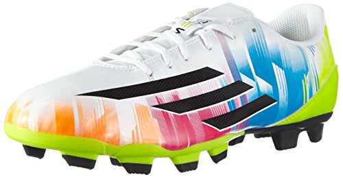 Adidas F5 TRX FG Lionel Messi - Zapatillas de fútbol para hombre weiß / lime / blau Talla:8.5 UK - 42.2/3 EU