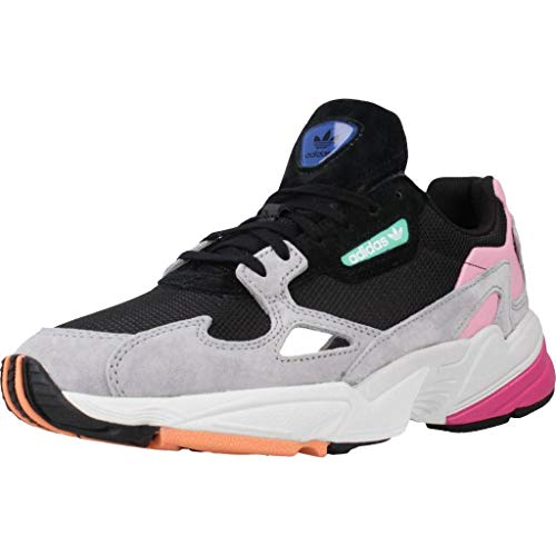 Adidas Falcon W, Zapatillas de Deporte Mujer, Negro (Negbás/Grasua 000), 38 EU