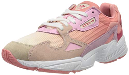 adidas Falcon W, Zapatillas de Gimnasio Mujer, Ecru Tint S18/Icey Pink F17/True Pink, 38 EU adidas Falcon W, Zapatillas de Gimnasio Mujer, Ecru Tint S18/Icey Pink F17/True Pink, 38 EU