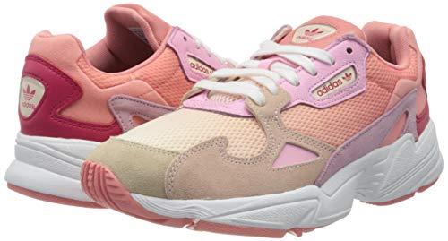 adidas Falcon W, Zapatillas de Gimnasio Mujer, Ecru Tint S18/Icey Pink F17/True Pink, 38 EU adidas Falcon W, Zapatillas de Gimnasio Mujer, Ecru Tint S18/Icey Pink F17/True Pink, 38 EU