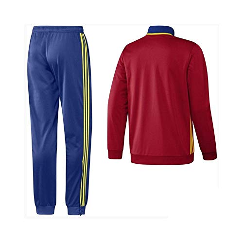 adidas Federación Española de Fútbol Pes Suit Y 2016 - Traje de chándal para niños, color rojo / amarillo / azul, talla 164