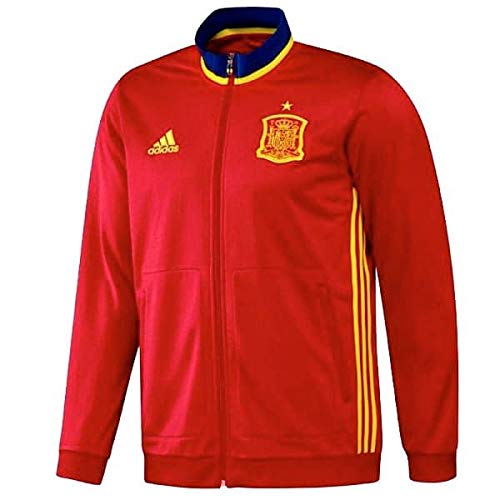 adidas Federación Española de Fútbol Pes Suit Y 2016 - Traje de chándal para niños, color rojo / amarillo / azul, talla 164