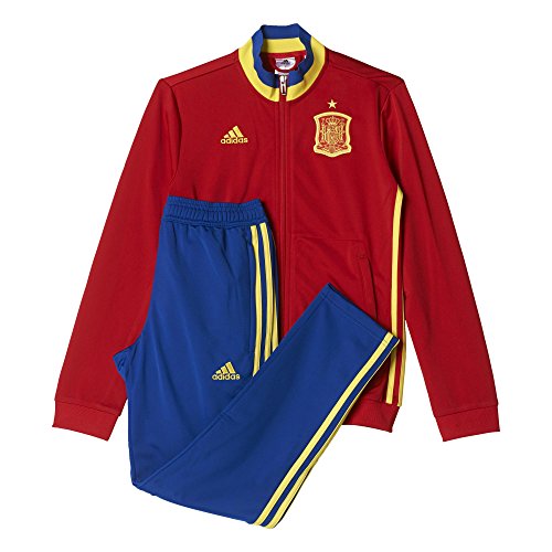 adidas Federación Española de Fútbol Pes Suit Y 2016 - Traje de chándal para niños, color rojo / amarillo / azul, talla 164 adidas Federación Española de Fútbol Pes Suit Y 2016 - Traje de chándal para niños, color rojo / amarillo / azul, talla 164