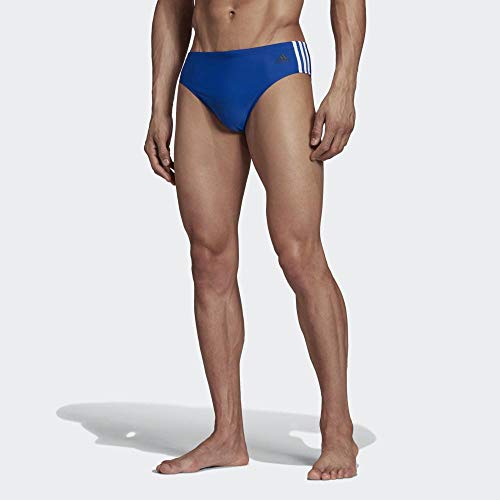 adidas Fitness 3 Bandas Bañador Slip, Hombre, Azul (Collegiate Royal/White)