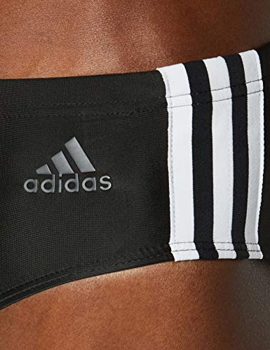 adidas Fitness 3 Bandas Bañador Slip, Hombre, Negro (Black/White), 2