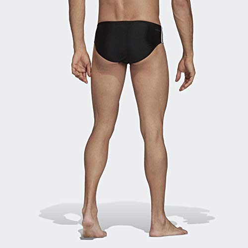 adidas Fitness 3 Bandas Bañador Slip, Hombre, Negro (Black/White), 5