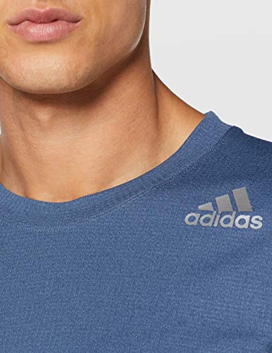 adidas FreeLift Climachill 3-Stripes tee Men Camiseta de Manga Corta, Hombre, Azul (Tech Ink), M