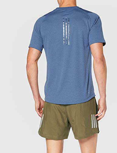 adidas FreeLift Climachill 3-Stripes tee Men Camiseta de Manga Corta, Hombre, Azul (Tech Ink), M