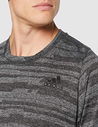 adidas FreeLift Engineered Heather tee Camiseta de Manga Corta, Hombre, Negro (Black), S adidas FreeLift Engineered Heather tee Camiseta de Manga Corta, Hombre, Negro (Black), S