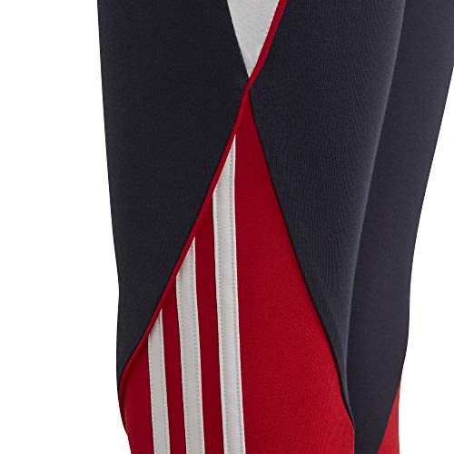 adidas G Bold Tight Mallas, Niñas, Tinley/Escarl/Blanco, 110 (4/5 años)