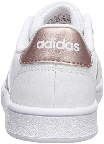 adidas Grand Court K, Zapatillas de Tenis Unisex Niños, Multicolor Ftwwht Coppmt Glopnk 000, 38 EU