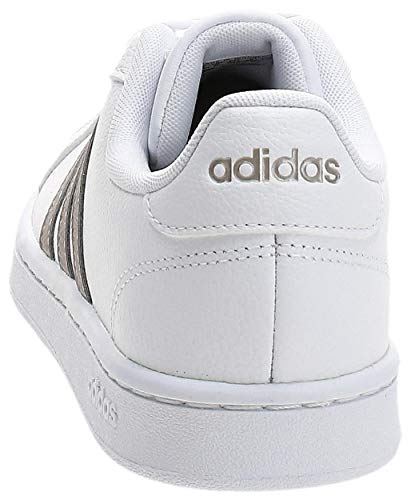 adidas Grand Court, Sneaker Womens, Footwear White/Platin Metallic/Footwear White, 36 EU