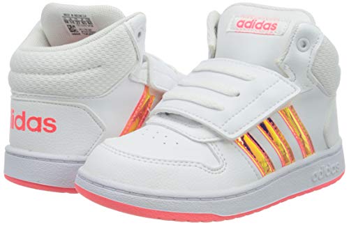 adidas Hoops Mid 2.0 I, Zapatillas Unisex bebé, FTWBLA/FTWBLA/ROSSEN, 22 EU