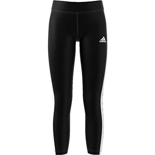 adidas Jg A Bold Tight Mallas, Niñas, Negro/Blanco, 164 (13/14 años)