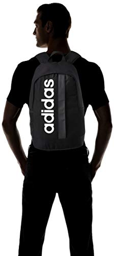 adidas Lin Core Bp Sports Backpack, Unisex adulto, black/black/white, NS adidas Lin Core Bp Sports Backpack, Unisex adulto, black/black/white, NS