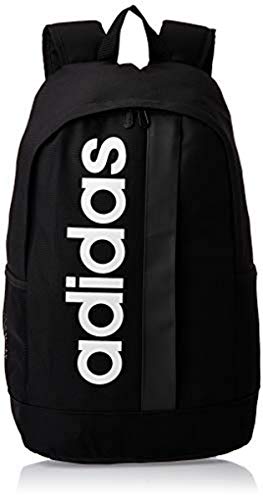 adidas Lin Core Bp Sports Backpack, Unisex adulto, black/black/white, NS adidas Lin Core Bp Sports Backpack, Unisex adulto, black/black/white, NS