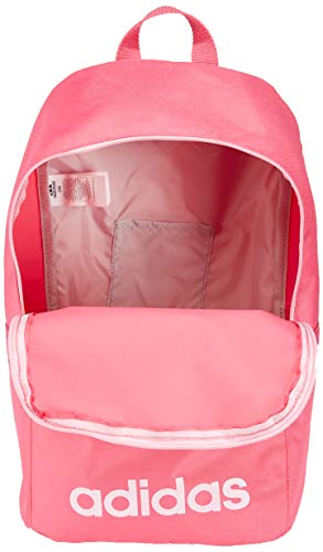 adidas Linear Classic Daily, Mochila, Rosa (Rose (Pink/Grey/True Pink)), 16x28x46 cm (W x H x L)