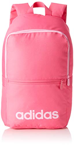 adidas Linear Classic Daily, Mochila, Rosa (Rose (Pink/Grey/True Pink)), 16x28x46 cm (W x H x L) adidas Linear Classic Daily, Mochila, Rosa (Rose (Pink/Grey/True Pink)), 16x28x46 cm (W x H x L)