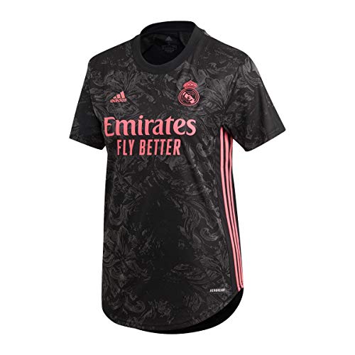 adidas Madrid Temporada 2020/21 Real 3 JSY W Camiseta Tercera equipación, Mujer, Negro, L