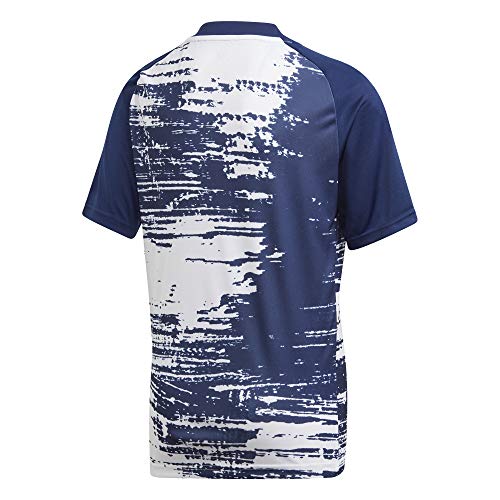 adidas Madrid Temporada 2020/21 Real PRESHI Y Camiseta Calentamiento, Niño, Blanco, 140