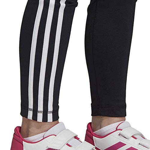 adidas Mallas Training Equipment 3 Bandas, Niñas, Negro(Black/White), 5-6Y