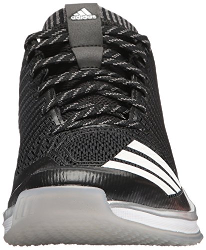 adidas Men's Freak X Carbon Mid Baseball Shoe, Black/White/Onix, 5 Medium US