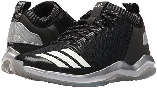 adidas Men's Freak X Carbon Mid Baseball Shoe, Black/White/Onix, 5 Medium US