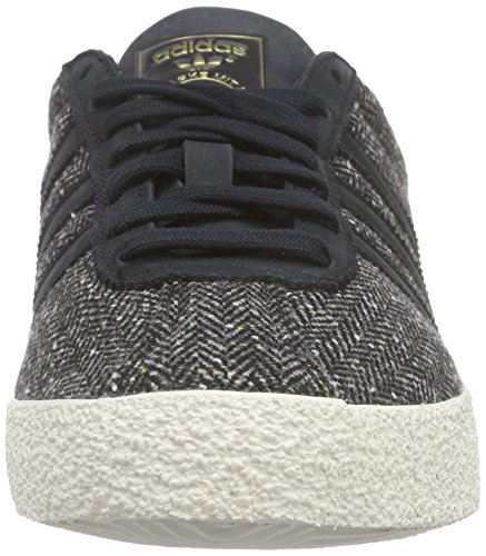 adidas Originals Gazelle 70s, Zapatillas Hombre, Gris Core Black Core Black Chalk White, 40 2/3 EU