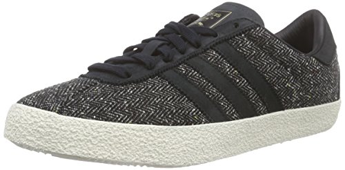 adidas Originals Gazelle 70s, Zapatillas Hombre, Gris Core Black Core Black Chalk White, 40 2/3 EU