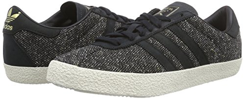 adidas Originals Gazelle 70s, Zapatillas Hombre, Gris Core Black Core Black Chalk White, 40 2/3 EU