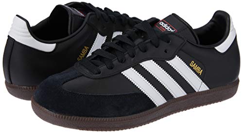 adidas Originals Samba Leather, Zapatillas de Fútbol Hombre, Negro Black Running White, 38 EU adidas Originals Samba Leather, Zapatillas de Fútbol Hombre, Negro Black Running White, 38 EU