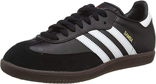 adidas Originals Samba Leather, Zapatillas de Fútbol Hombre, Negro Black Running White, 38 EU