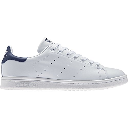 Adidas Originals Stan Smith, Zapatillas de Deporte Unisex Adulto, Blanco (Running White/New Navy), 41 1/3 EU Adidas Originals Stan Smith, Zapatillas de Deporte Unisex Adulto, Blanco (Running White/New Navy), 41 1/3 EU