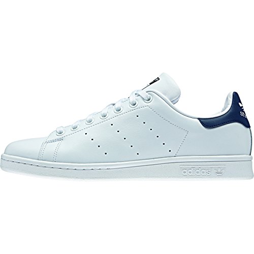 Adidas Originals Stan Smith, Zapatillas de Deporte Unisex Adulto, Blanco (Running White/New Navy), 41 1/3 EU