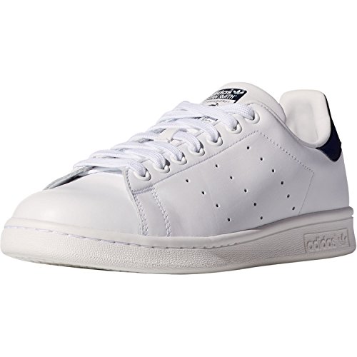 Adidas Originals Stan Smith, Zapatillas de Deporte Unisex Adulto, Blanco (Running White/New Navy), 41 1/3 EU