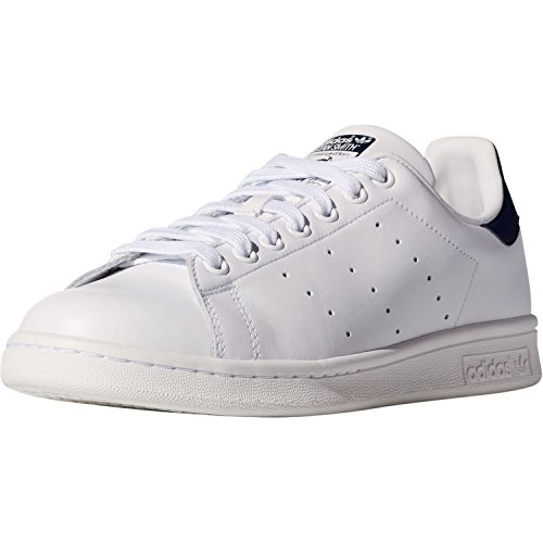 Adidas Originals Stan Smith, Zapatillas de Deporte Unisex Adulto, Blanco (Running White/New Navy), 41 1/3 EU Adidas Originals Stan Smith, Zapatillas de Deporte Unisex Adulto, Blanco (Running White/New Navy), 41 1/3 EU
