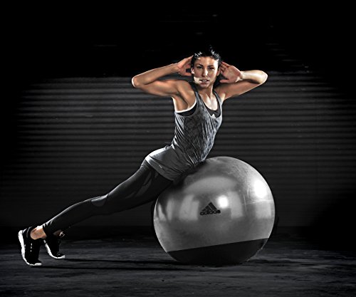 adidas Premium - Pelota para Fitness, Color Negro/Gris, 65 cm adidas Premium - Pelota para Fitness, Color Negro/Gris, 65 cm