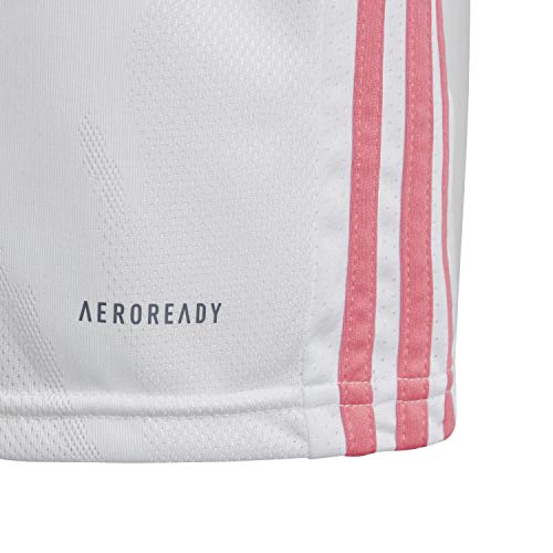 Adidas Real Madrid Temporada 2020/21 Camiseta Primera Equipación Oficial, Niño, Blanco, 13/14 años