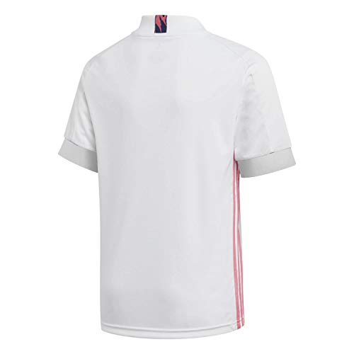 Adidas Real Madrid Temporada 2020/21 Camiseta Primera Equipación Oficial, Niño, Blanco, 13/14 años