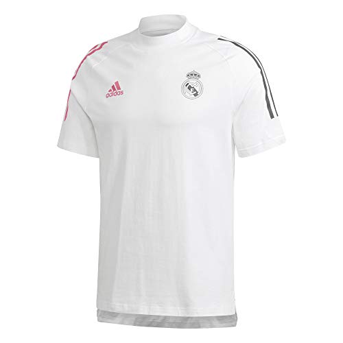 Adidas Real Madrid Temporada 2020/21 Camiseta Viaje Oficial, Unisex, Blanco, S Adidas Real Madrid Temporada 2020/21 Camiseta Viaje Oficial, Unisex, Blanco, S