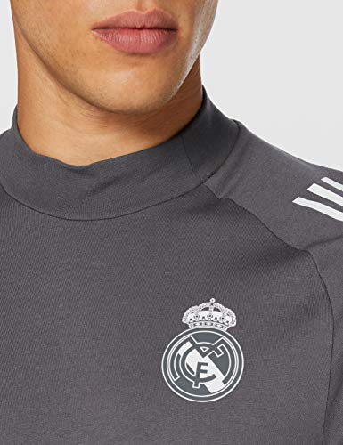 Adidas Real Madrid Temporada 2020/21 Camiseta Viaje Oficial, Unisex, Gris, M