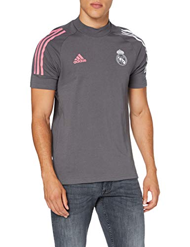 Adidas Real Madrid Temporada 2020/21 Camiseta Viaje Oficial, Unisex, Gris, M